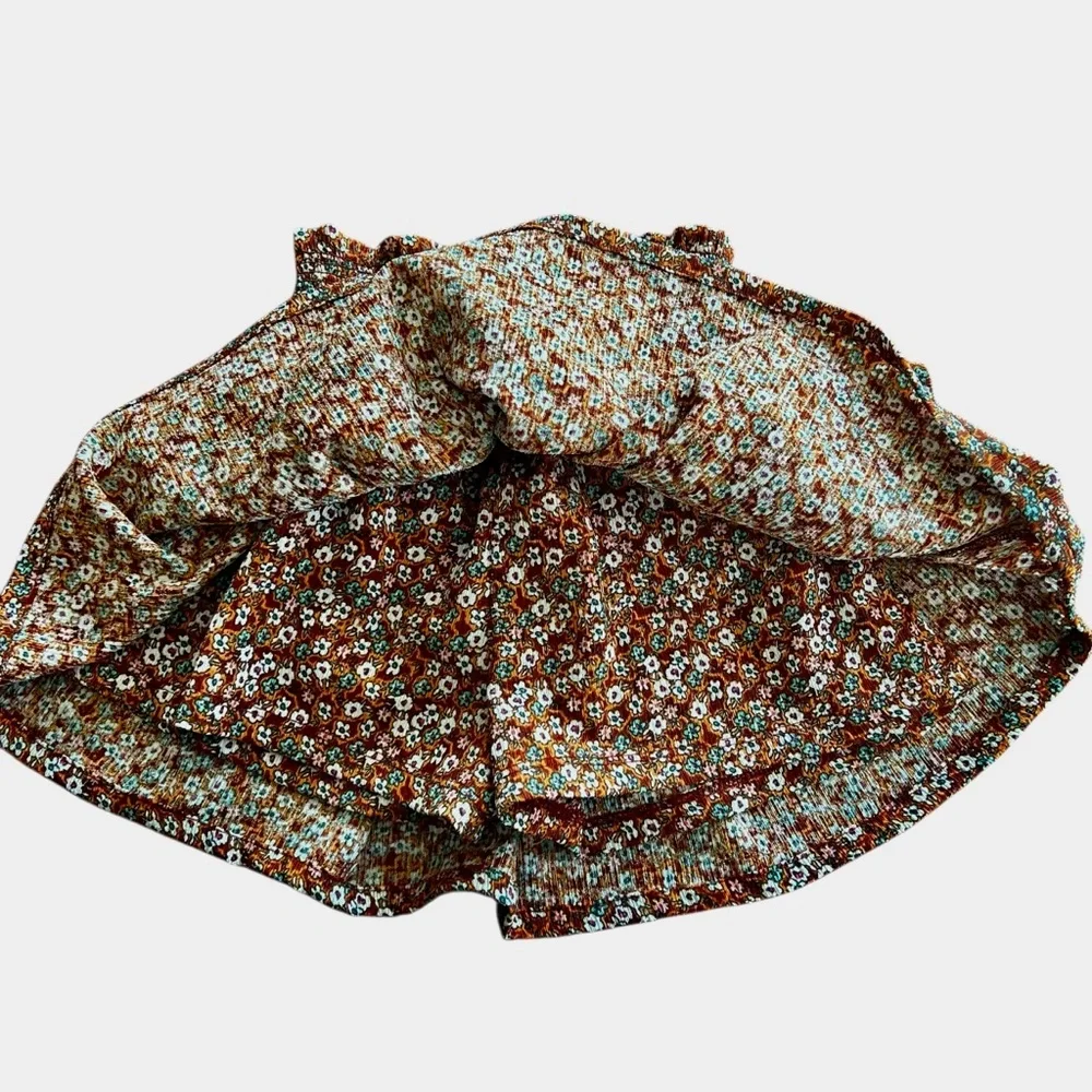 Floral Brown Skirt
